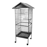 Melko Vogelkäfig Voliere 152CM Zimmervoliere Wellensittichkäfig Vogelheim inkl....