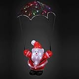 DEUBA® LED Acryl Figur Weihnachtsmann Außen Innen 60cm Groß Weihnachten...