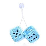 ShawFly Auto Würfel 6 cm Flauschige Würfel Auto Zubehör Würfel, flauschig für...