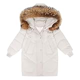 Generisch Softshelljacke Mädchen Mädchen Winterjacke Lang Kinder Jacke Warm Puffer Dicke...