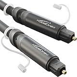 KabelDirekt – TOSLINK-Kabel, optisches Audiokabel – 1 m – Glasfaserkabel...