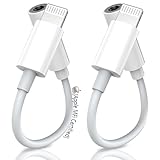 VIKEVO 2-Pack Kopfhörer Adapter für iPhone 14 Pro, Lightning auf 3.5 mm Kopfhörer Jack...