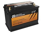 LIONTRON LiFePO4 12,8V 80Ah HighCurrent 1200A; 1024Wh;  3000 Zyklen bei 90%...