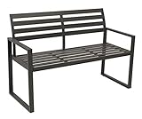 DEGAMO Design Gartenbank Atlanta 2-sitzer aus Aluminium wetterfest und rostfrei,...