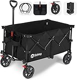 Sekey XXL Plus Bollerwagen Faltbar 200L 150KG Tragkraft, Faltbarer Bollerwagen...