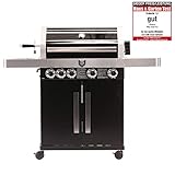 BBQ CHIEF Gasgrill 9.0-4 Edelstahl Brenner, Seitenbrenner, 14kW, Gussrost,...
