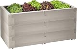 JUWEL Hochbeet Timber 3er-Set (18 Bausteine, Kräuterbeet Füllinhalt 360 l, in...