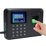 Zgsalvation 2,4-Zoll-Zeiterfassungssystem mit biometrischem Fingerabdruck, Zeiterfassung,...