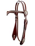 Thor Equine Westerntrense Kopfstück Allan Cob – V-Stirnriemen, Conchos & Dots,...