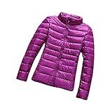 90% Ultraleichte Plus Size Dünne Daunenjacke Damen Herbst Winter Schlank Kurze...