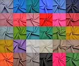 French Terry Stoff uni Schlingenrückseite Sommersweat Meterware Stoff (50 cm x 155 cm)...