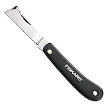 Fiskars Okuliermesser, Gesamtlänge: 17 cm, Rostfreier Stahl, Schwarz, K60,...