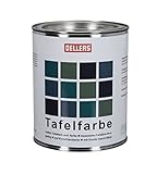 OELLERS 2in1 Tafellack und Tafelfarbe für Holz, Metall und Wände, klassische Farbtöne...