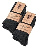YESWEL 4 Paar Alpaka Socken Herren Damen, Atmungsative Thermosocken Extra Warm, Dicke...
