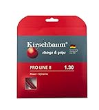 Kirschbaum Unisex – Erwachsene Pro Line 2 Tennis-Saite, rot-rot, 1,25 mm x 12 m
