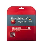 Kirschbaum Unisex – Erwachsene Pro Line 2 Tennis-Saite, rot-rot, 1,25 mm x 12...