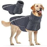 SlowTon Wintermantel für Hunde, Warmes Futter aus Polar Fleece Außenjacke für...