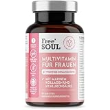 Multivitamin für Frauen mit Meereskollagen & Hyaluronsäure – 27 essentielle Vitamine,...
