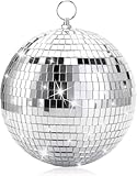 15CM Spiegelkugel,Discokugeln mit hängendem Ring,Silber DiscokugelDiscokugel...