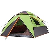 XIEAE Regenfliege Zelt für 3–4 Personen，Campingzelt mit automatischer...