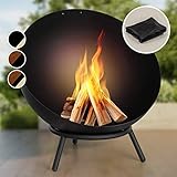 Blumfeldt Outdoor Feuerstelle mit 3-Beinbein Standfuß, Kippbare Feuerschalen für den...