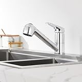 Auralum Einhebel Küchenarmatur mit 2 Strahlarten Geschirrbrause Wasserhahn Küche...