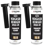 TECPO 2x Vergaserreiniger, 300ml Ester Speed-XM Additiv Drosselkappen Reiniger...