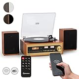 Auna Stereoanlage, Kompaktanlage mit CD-Player, DAB-Radio und Vinyl Plattenspieler,...
