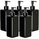 Youngever 5er-Set 500ML Pumpflaschen für Shampoo, Mehrweg Kunststoff Pumpspender...