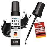 LICARGO Lackstift Schwarz Glänzend 12ml – Perfekte Deckkraft und schnelle...