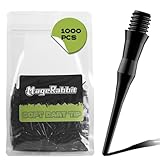 MageRabbit 1000pcs Stück Kunststoff-Dartspitzen 2BA-Gewinde, weiche Dartspitze...
