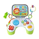Fisher-Price HGB89 - Babys Controller Spielkissen 'Gaming' zum Spielen in Bauchlage mit 2...