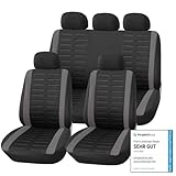 Upgrade4cars Autositzbezüge Set Universal | Auto-Schonbezüge für die Vordersitze &...