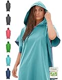 NirvanaShape Handtuch-Poncho für Erwachsene | Umziehhilfe & Handtuch zugleich |...