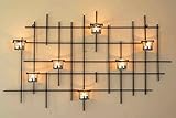 DanDiBo Wandteelichthalter 7XXL Wandkerzenhalter Metall 83 cm Teelichthalter...