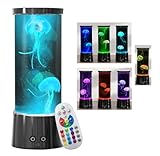lavalampe LED quallen lampelava mit Fernbedienung 17 Farben jellyfish lamp lavalampe...