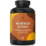 Weihrauch Extrakt - 270 Kapseln - Indischer Boswellia Serrata - 500mg - 85%...