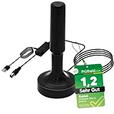 [Test SEHR GUT, Note 1.2 *] Anadol AXRED Magnes DVBT2 Antenne mit Verstärker 30dBi für...