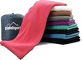 gipfelsport Mikrofaser Fleece Decke mit Schlafsackfunktion I Größe 185 x 150cm, 690 g I...