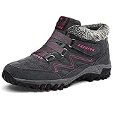 BaiMoJia Wanderstiefel Damen Winterschuhe Herren Warm Gefütterte Outdoor...