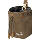 WOGOPRO Leckerlibeutel für Hunde, Canvas Hundefutterbeutel mit Clip Sch nalle...