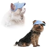 Hunde Baseballmütze - Basecap Verstellbar Sonnenschutz - Hut Hundecap mit Ohrlöchern -...