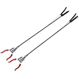 Anladia 2x90 cm Greifzange Metall Robust Müllzange für Dosen und Abfälle Greifhilfe...