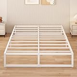 Yicensen Metallbett 160x200 cm, Metallbettgestell Doppelbett mit Stahllattenstütze,...