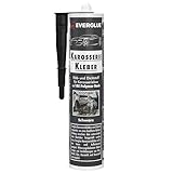 Karosseriekleber 1K MS Montagekleber UV-beständig schwarz Kartusche MS-Polymer...