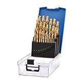 Draper 25-teiliges HSS-Bohrer-Set mit Titan-Nitrid-Beschichtung, 1,0–13,0 mm, 08886,...