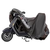 BUSHBOCK® Premium Abdeckplane für Motorräder/Motorroller mit Topcase - Kein...