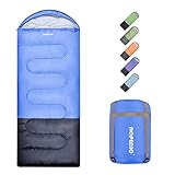 DOPEDIO Schlafsack Outdoor für Camping, 3-4 Jahreszeiten Deckenschlafsack...
