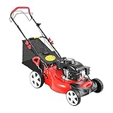Mqwdxzfes 5PS 140CC Benzin Rasenmäher Selbstfahrend | 51cm Schnittbreite | 8-Fach...