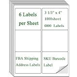Versandadressetiketten, 8,5 x 10,2 cm (8164/5164) FBA SKU Barcode-Etikett für...